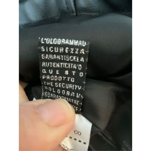 Emporio & Co Faux Leather Short Trench. Size Small. NWT. Made in Italy - Picture 10 of 16